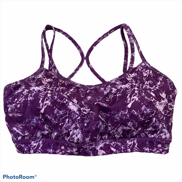 GAIAM Other - GAIAM purple marbled cross strap sports bra XL